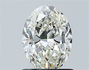 Picture of Natural Diamond 1.00 Carats, Oval with  Cut, J Color, SI1 Clarity and Certified by GIA