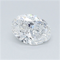 Natural Diamond 0.52 Carats, Oval with  Cut, D Color, VS1 Clarity and Certified by GIA