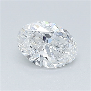 Picture of Natural Diamond 0.52 Carats, Oval with  Cut, D Color, VS1 Clarity and Certified by GIA
