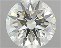 Natural Diamond 1.22 Carats, Round with Excellent Cut, K Color, VVS2 Clarity and Certified by IGI