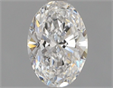 Natural Diamond 0.56 Carats, Oval with  Cut, E Color, SI1 Clarity and Certified by GIA