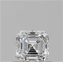 Natural Diamond 0.50 Carats, Asscher with  Cut, E Color, VS2 Clarity and Certified by GIA