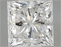 Natural Diamond 0.60 Carats, Princess with  Cut, D Color, SI2 Clarity and Certified by GIA