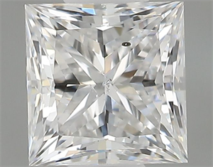 Foto Diamante Natural 0.60 quilates, Princesa , Color D, claridad SI2 y certificado GIA de