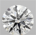 Lab Grown Diamond 1.26 Carats, Round with Ideal Cut, F Color, VS2 Clarity and Certified by IGI