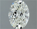 Natural Diamond 0.90 Carats, Oval with  Cut, I Color, IF Clarity and Certified by IGI