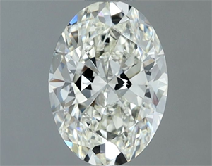 Picture of Natural Diamond 0.90 Carats, Oval with  Cut, I Color, IF Clarity and Certified by IGI
