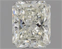 Natural Diamond 0.56 Carats, Radiant with  Cut, J Color, VVS1 Clarity and Certified by GIA