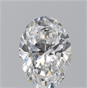 Natural Diamond 0.70 Carats, Oval with  Cut, F Color, VVS1 Clarity and Certified by GIA