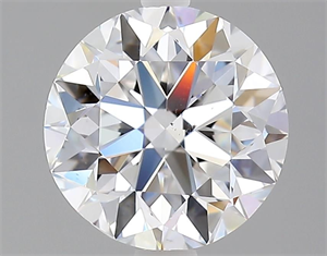 Picture of Natural Diamond 2.01 Carats, Round with Very Good Cut, D Color, SI1 Clarity and Certified by GIA