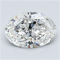 Diamante Natural 3.10 quilates, Ovalado , Color G, claridad VS1 y certificado GIA