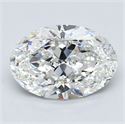 Diamante Natural 3.10 quilates, Ovalado , Color G, claridad VS1 y certificado GIA