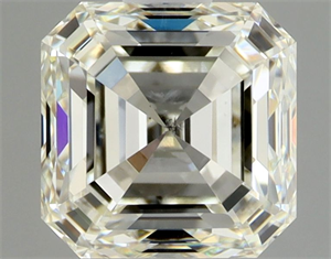 Picture of Natural Diamond 1.01 Carats, Asscher with  Cut, L Color, SI1 Clarity and Certified by GIA
