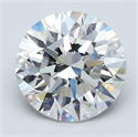 Natural Diamond 4.02 Carats, Round with Excellent Cut, G Color, VS1 Clarity and Certified by GIA