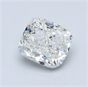 Natural Diamond 0.91 Carats, Cushion with  Cut, I Color, VS1 Clarity and Certified by GIA