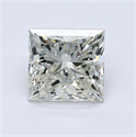 Diamante Natural 1.01 quilates, Princesa , Color L, claridad I1 y certificado GIA