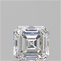 Natural Diamond 1.05 Carats, Asscher with  Cut, D Color, VVS2 Clarity and Certified by GIA