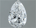 Natural Diamond 0.70 Carats, Pear with  Cut, E Color, VS2 Clarity and Certified by GIA