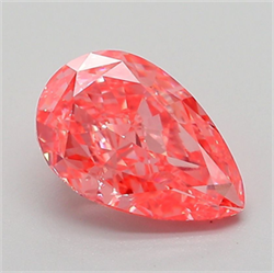 Picture of Lab Grown Diamond 2.08 Carats, Pear with  Cut, Fancy Vivid Pink Color, VVS2 Clarity and Certified by IGI