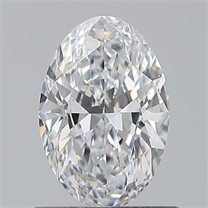 Picture of Natural Diamond 0.60 Carats, Oval with  Cut, D Color, VS2 Clarity and Certified by GIA