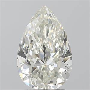 Foto Diamante Natural 2.50 quilates, De pera , Color J, claridad SI2 y certificado GIA de