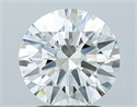 Natural Diamond 2.05 Carats, Round with Excellent Cut, H Color, IF Clarity and Certified by IGI