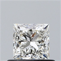 Diamante Natural 0.61 quilates, Princesa , Color I, claridad VVS2 y certificado GIA