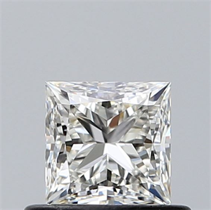 Picture of Natural Diamond 0.61 Carats, Princess with  Cut, I Color, VVS2 Clarity and Certified by GIA