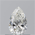 Natural Diamond 0.50 Carats, Pear with  Cut, H Color, VS1 Clarity and Certified by GIA