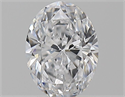 Natural Diamond 0.70 Carats, Oval with  Cut, D Color, VS2 Clarity and Certified by GIA