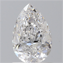 Natural Diamond 1.00 Carats, Pear with  Cut, D Color, SI2 Clarity and Certified by GIA