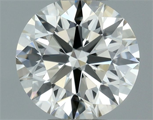 Picture of Natural Diamond 0.55 Carats, Round with Excellent Cut, J Color, VVS2 Clarity and Certified by IGI