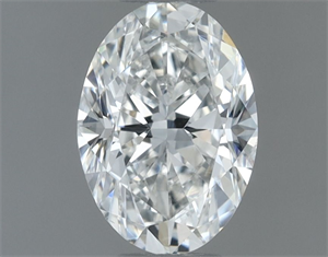 Picture of Natural Diamond 0.50 Carats, Oval with  Cut, H Color, SI2 Clarity and Certified by GIA