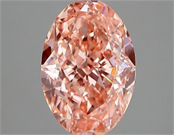 Picture of Lab Grown Diamond 2.03 Carats, Oval with  Cut, Fancy Vivid Pink Color, VVS2 Clarity and Certified by IGI