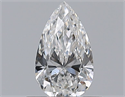 Natural Diamond 0.50 Carats, Pear with  Cut, E Color, SI1 Clarity and Certified by GIA