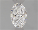 Natural Diamond 0.40 Carats, Oval with  Cut, D Color, VVS2 Clarity and Certified by GIA