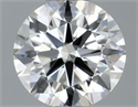 Natural Diamond 0.40 Carats, Round with Excellent Cut, H Color, VVS2 Clarity and Certified by IGI