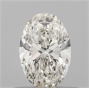 Natural Diamond 0.46 Carats, Oval with  Cut, I Color, VVS2 Clarity and Certified by IGI