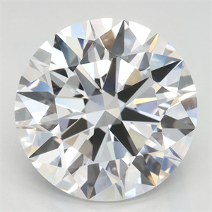 Picture of Lab Grown Diamond 3.60 Carats, Round with Ideal Cut, D Color, IF Clarity and Certified by IGI