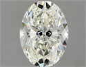 Natural Diamond 1.20 Carats, Oval with  Cut, J Color, SI1 Clarity and Certified by GIA