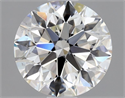 Natural Diamond 0.85 Carats, Round with Excellent Cut, J Color, SI1 Clarity and Certified by GIA