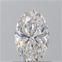 Natural Diamond 0.90 Carats, Oval with  Cut, F Color, VVS2 Clarity and Certified by GIA