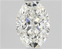 Natural Diamond 0.50 Carats, Oval with  Cut, G Color, VVS2 Clarity and Certified by GIA