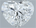 Natural Diamond 0.41 Carats, Heart with  Cut, G Color, VVS1 Clarity and Certified by GIA