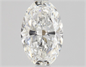 Natural Diamond 0.70 Carats, Oval with  Cut, F Color, VVS1 Clarity and Certified by GIA