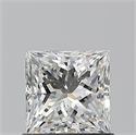 Natural Diamond 0.90 Carats, Princess with  Cut, G Color, VS2 Clarity and Certified by GIA