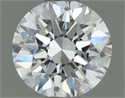Natural Diamond 0.50 Carats, Round with Excellent Cut, H Color, VVS1 Clarity and Certified by IGI