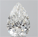 Natural Diamond 3.02 Carats, Pear with  Cut, F Color, SI2 Clarity and Certified by GIA