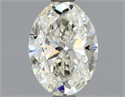 Natural Diamond 1.20 Carats, Oval with  Cut, J Color, SI2 Clarity and Certified by GIA