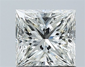 Picture of Natural Diamond 1.01 Carats, Princess with  Cut, I Color, VS1 Clarity and Certified by GIA